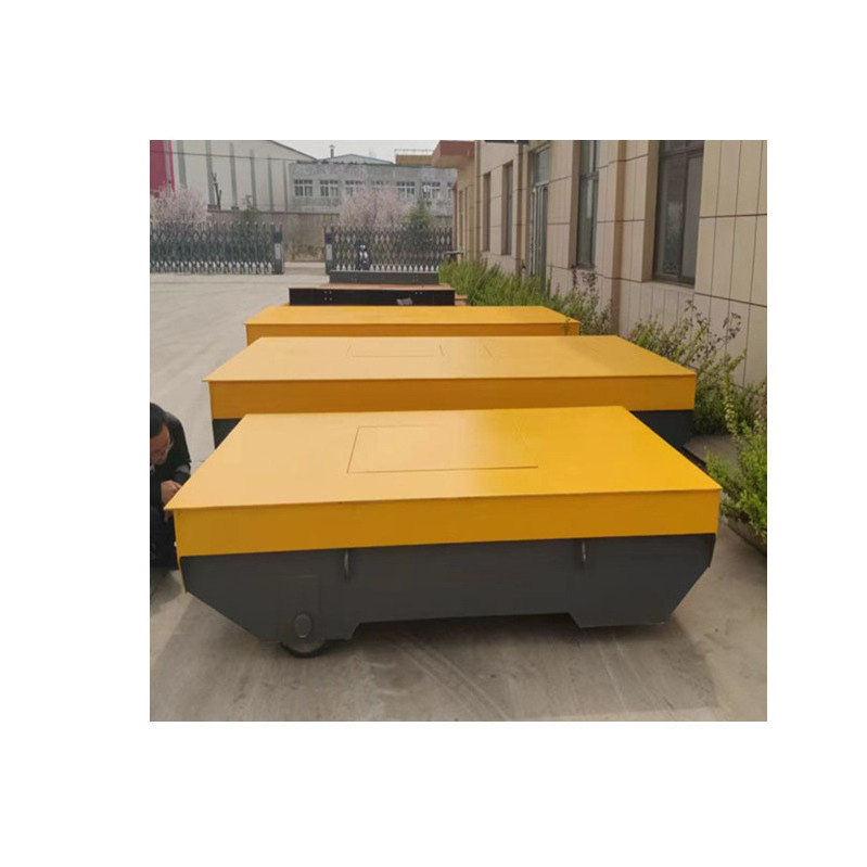 Electric Rail Transfer Trolley On Railroad Customized Track Transfer Cart