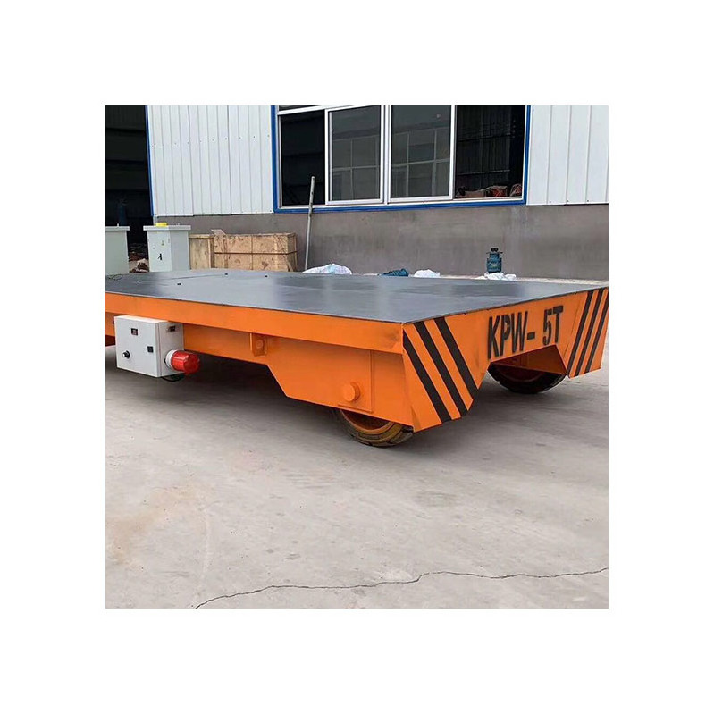 45t Steerable Trackless Transfer Cart Handling Heavy Load Transport Coil Trolley