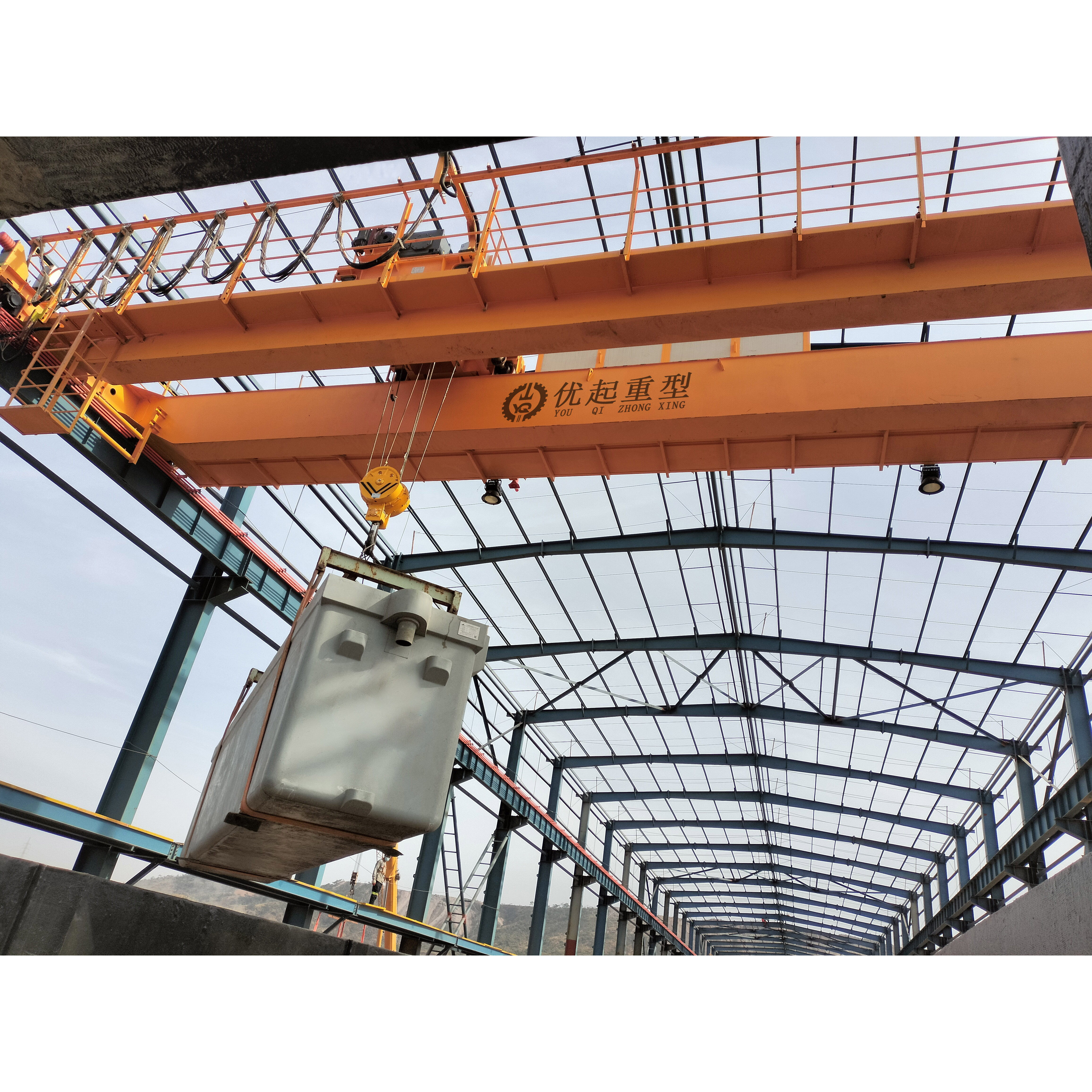 YZ type  double beam two travelling trolley hook bridge casting crane water bridge crane foundry crane