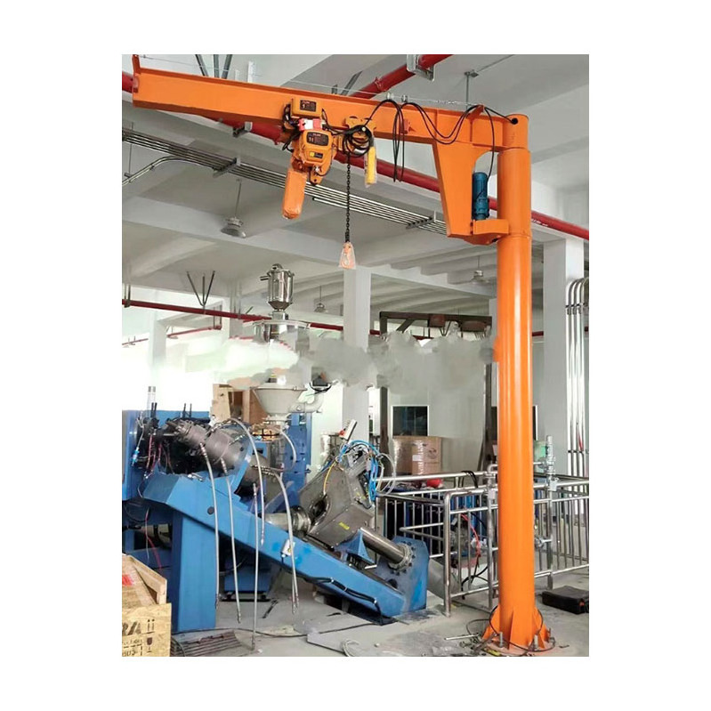 New Design 360 Degree Free Standing Arm Jib Cranes Supplier China Hydraulic Cargo Ship Crane