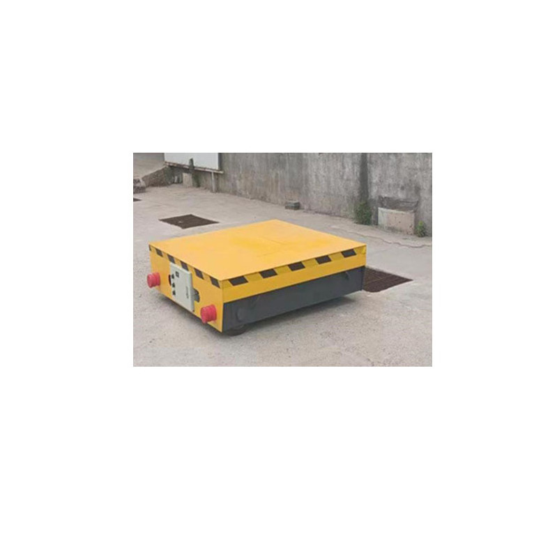 Electric Rail Transfer Trolley On Railroad Customized Track Transfer Cart