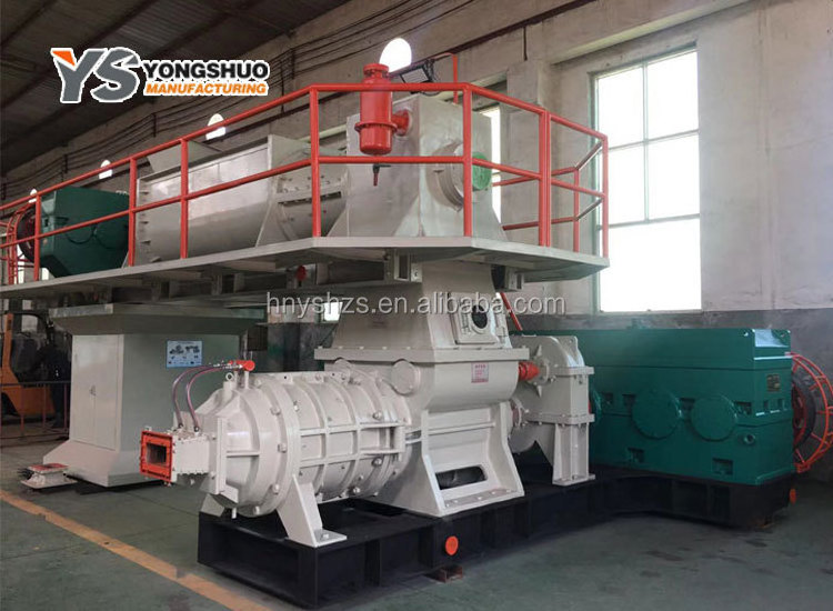 JZ250 Small hollow Vacuum extruder laterite Red Clay Interlocking brick making machine