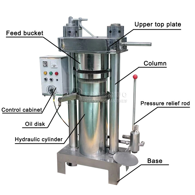 hydraulic oil press prickly pear seed walnut almond macadamia nut cocoa avocado coconut olive hydraulic cold oil press machine