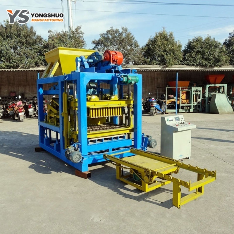 QT4-25 stacker fully automatic Concrete hollow brick machine block moulding machine