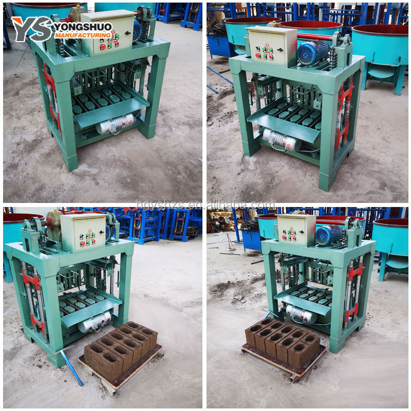 mini QMJ 4-40 Interlocking Hollow Block Making Brick making machine