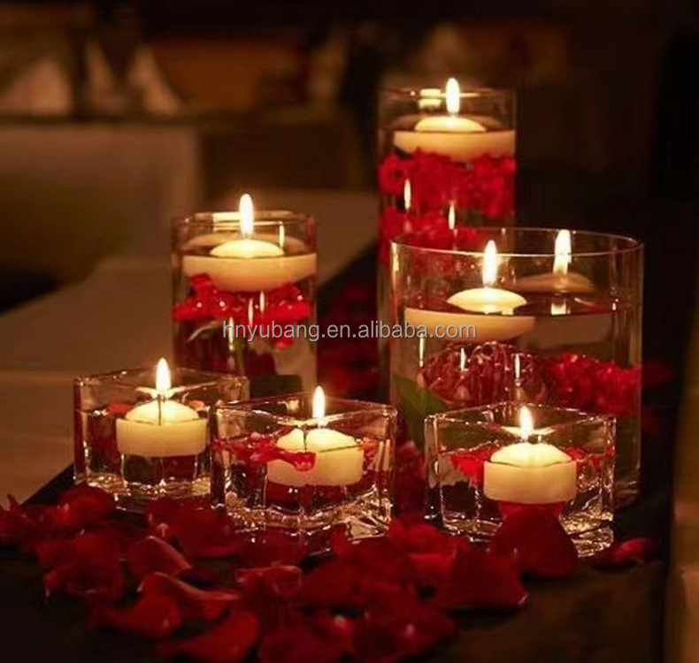 Luxury Decorative White Floating Candles for Weddings Paraffin Wax Floating Water Candles for Romantic Warm Atmosphere