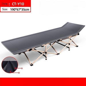 Outdoor portable folding  bed Oxford camping cot single beds for sale