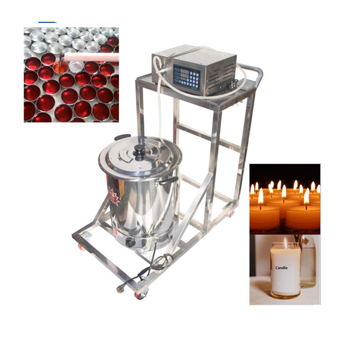 Tea Light Wax Candle Heater Filler Machine/paraffin Wax Oil Melting Filling Pot/Liquid Wax Dispenser Filling Machine With Mixer