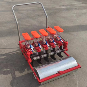 Hand Propelled 1 2 3 4 5 6 Row Agricultural Machinery Rapeseed Seed Sowing Rice Planting Vegetable Planters Seeder Machine