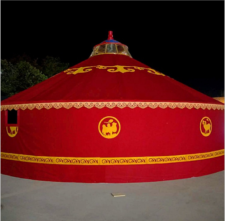 Family Used Big Outdoor Mongolian Yurt Tent For Camping