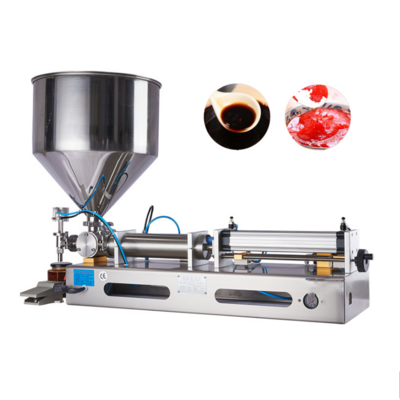 Semi automatic Beer Paste Sauce Juice Jam Honey Cream Soap Lip Gloss Oil Water Bottle Viscous Liquid Filling Machine 10-100ml