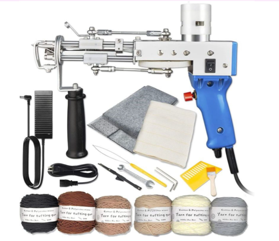 2 in1 Electric Tufting Manufacturer Carpet Making Rug Machine Cut Pile Loop Hand Tufting Gun For Diy