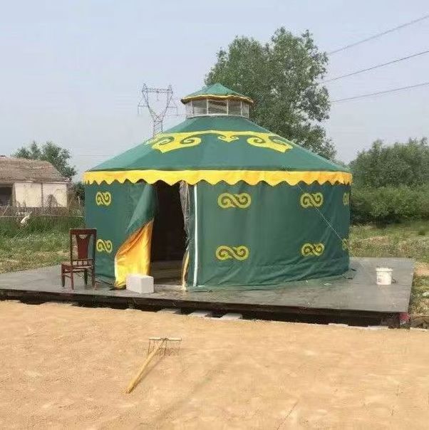 Family Used Big Outdoor Mongolian Yurt Tent For Camping