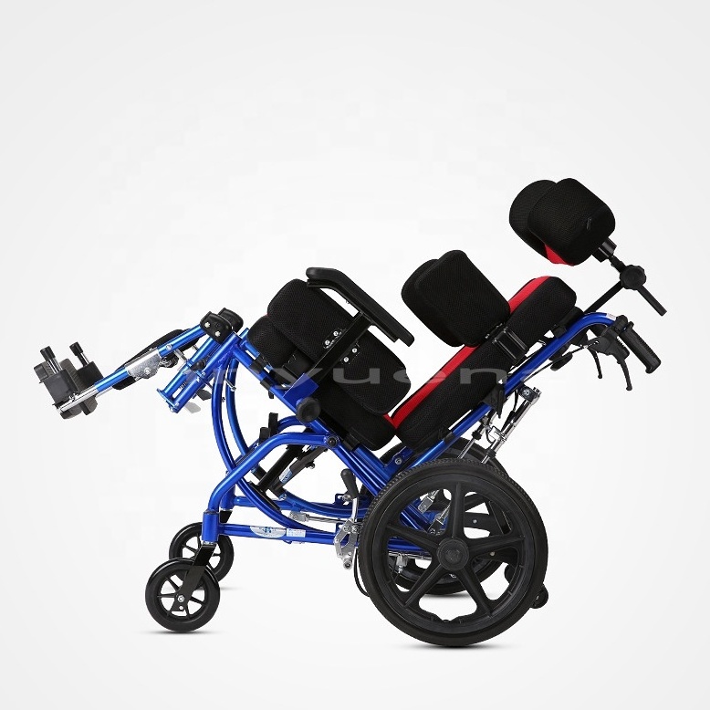 People with disabilities use manual electric wheelchairs to stand in lightweight sports wheelchairs