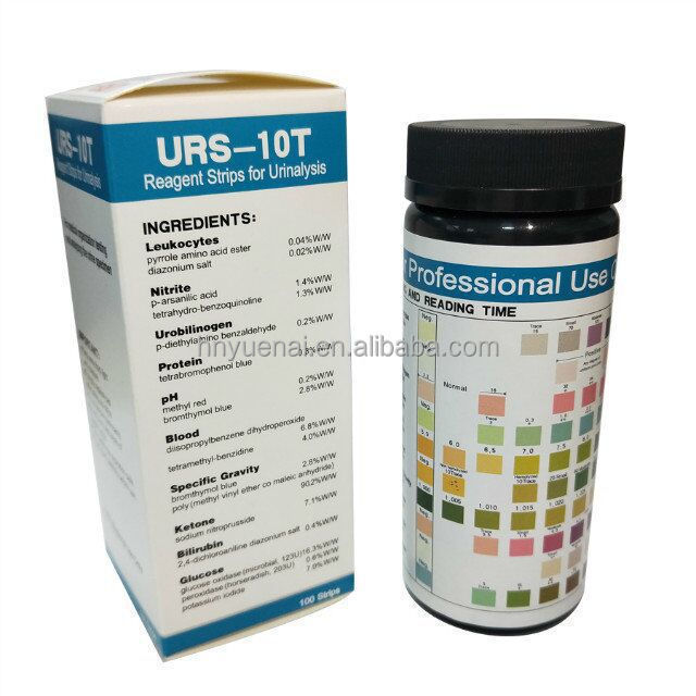 hot sale good price 10 Parameters Urine Analysis Test Reagent Strip,URS-1K Ketone Urine Test Strips Medical laboratory reagent ketone test strips medical supplies