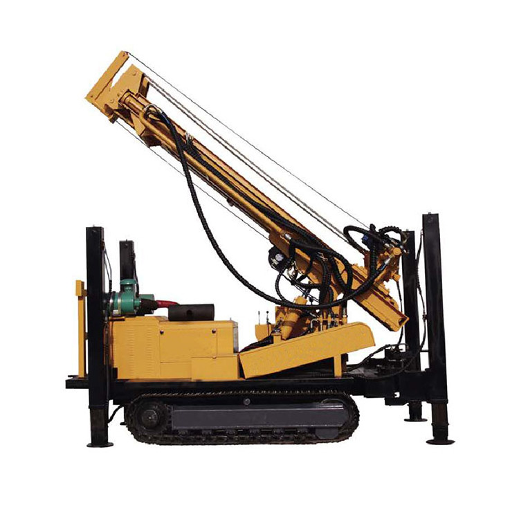 Rail drilling machine for railway minifix engineering pile