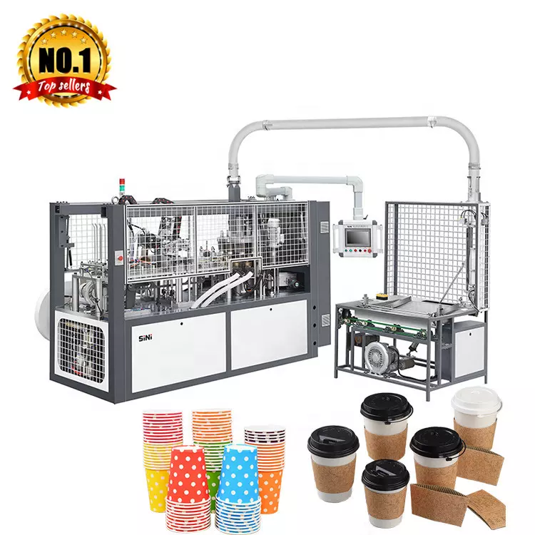 New Small Paper Product Making Machinery Double Wall Disposable Paper Coffee Cup Making Machine