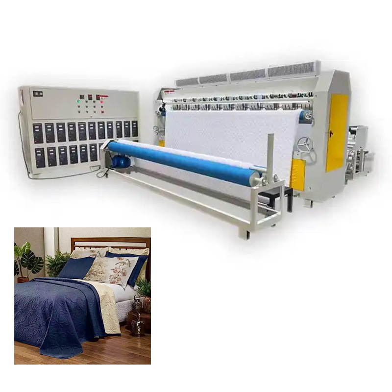 Industrial Computerized Ultrasonic Textile Fabric Single Needle Head Long Arm Embroidery Bedding Sewing Quilting Machine