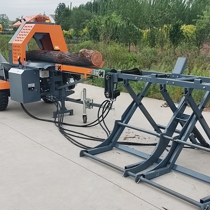 Hot sale diesel electric gasoline 35t wood log cutter and splitter firewood processor