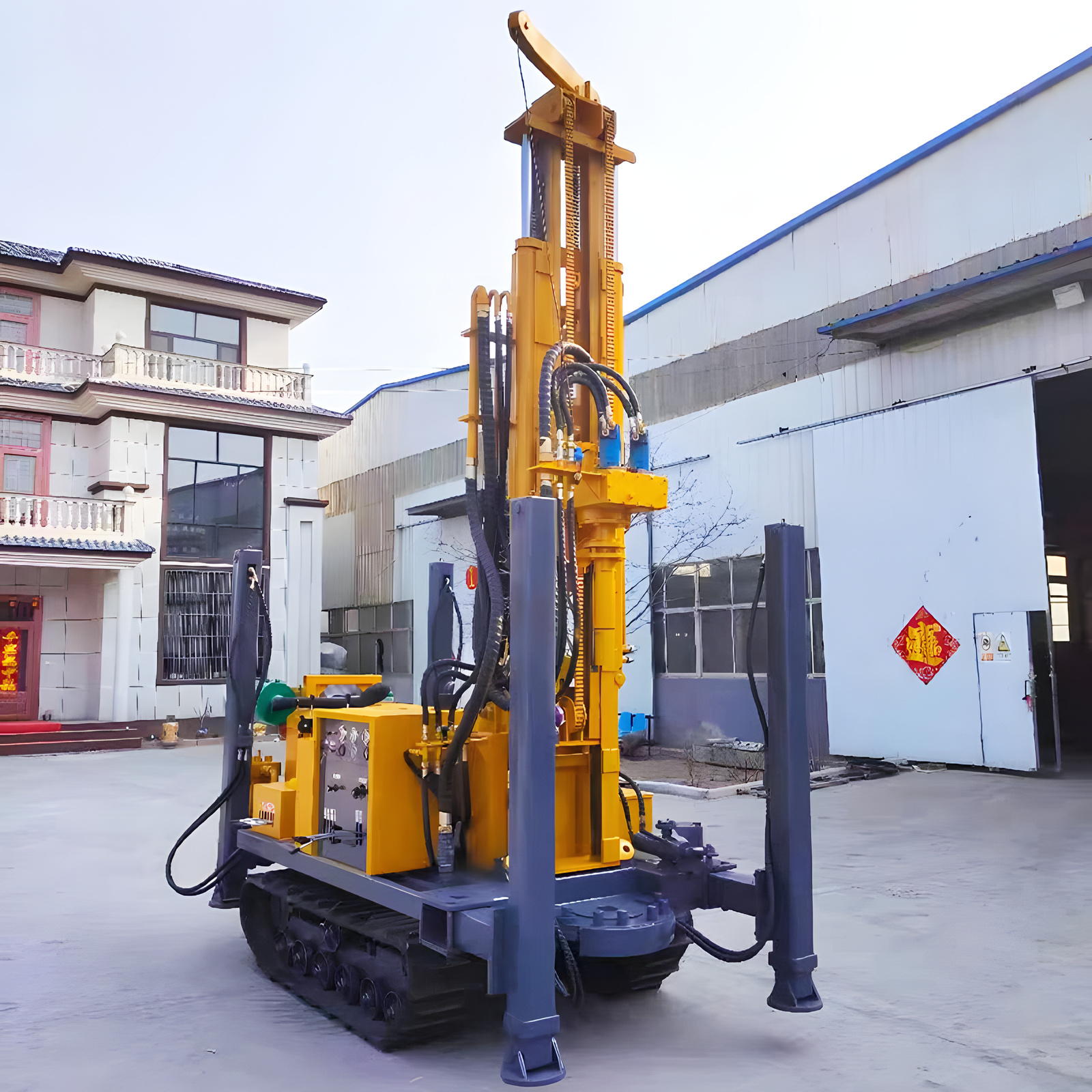 150m Depth Farm Irrigation Water Well Drilling Rig Wholesale Directly Rotary Drilling Rig