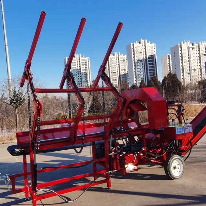 Forestry wood machine wood log cutter and log splitter skid steer firewood processor machine diesel for sale