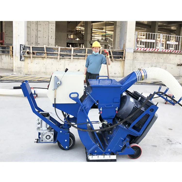 high speed shot blaster floor dust cleaning machine for sale