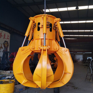 Stone Orange Peel Grapple Bucket Excavator Scrap Excavator Grab Grapple