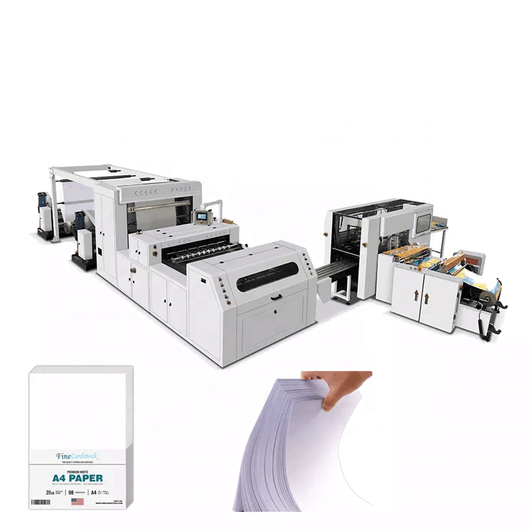 White Paper Roll To Sheet Cutting Paper Cutter A4 Product Making Machinery