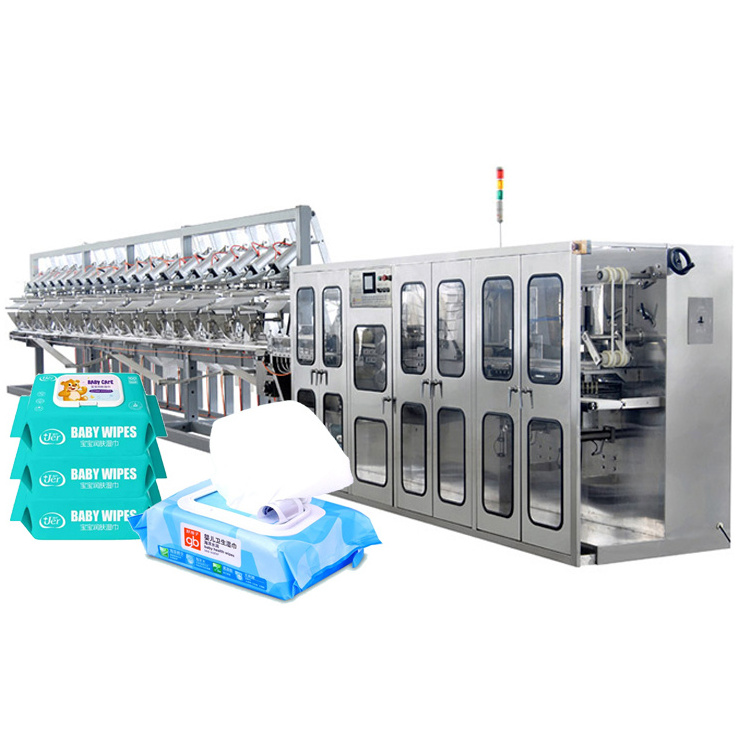 wipes machine production line wet tissues mini canister semi automatic wet wipes making machine