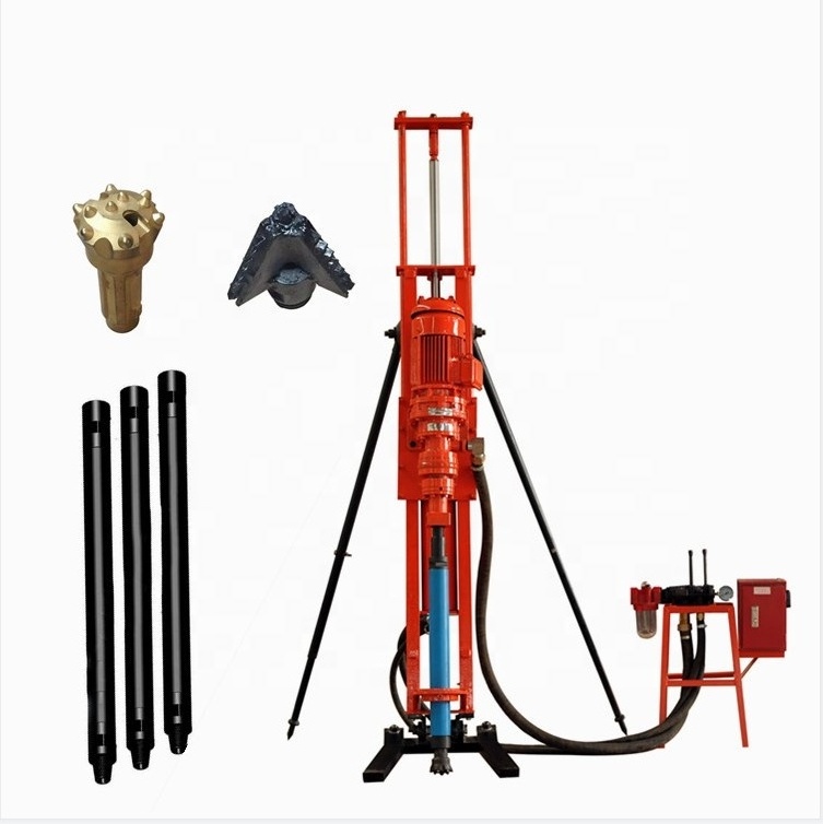 Factory price electric borehole drilling rig dth drilling rig with spare parts