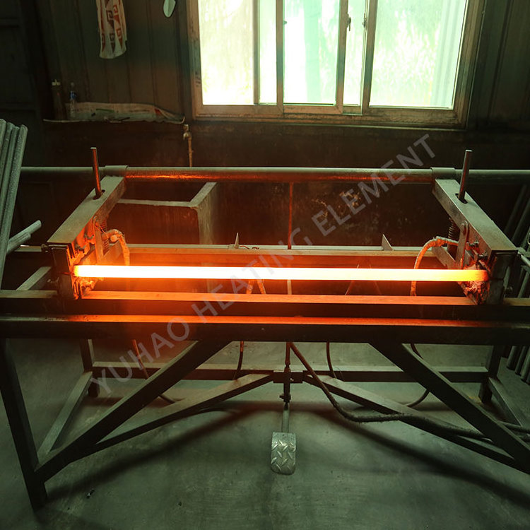 YUHAO high temperature electric heating devices ceramic tube heaters ED type silicon carbide heating tube