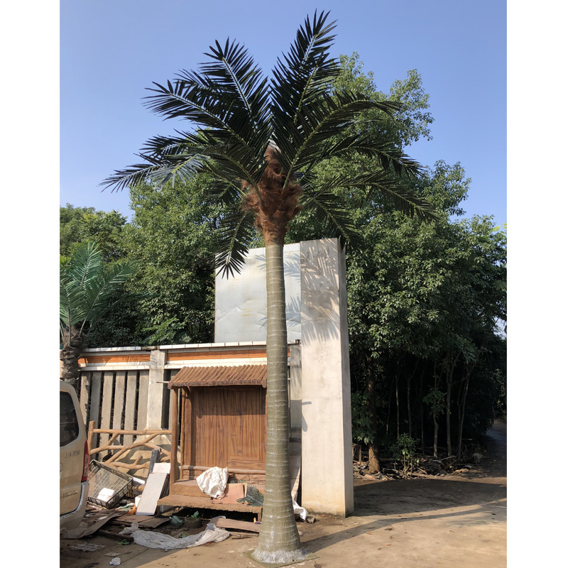 Simulated coconut tree large shopping mall decoration, fiberglass palm tree, king coconut tropical landscape tree