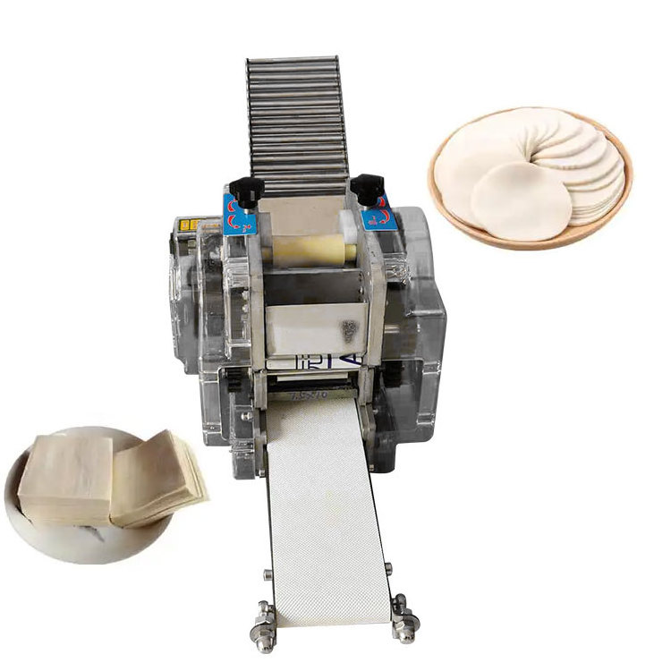 Tabletop Mini Dumpling Wrapper Machine Dough Press Wonton Skin Making Machine Tortilla Roti Chapati Maker Gyoza Skin Machine