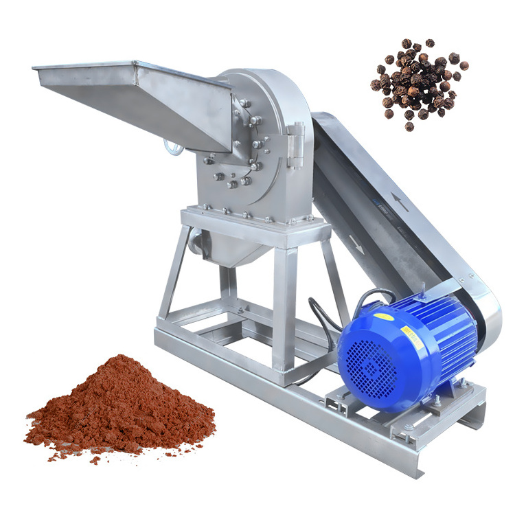 Industrial Knife Dry Cocoa Coffee Bean Salt Sugar Fine Powder Making Grinder Grinding Machine