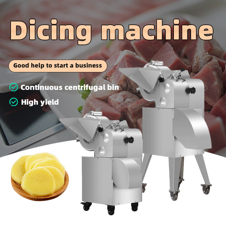 Chicken Breast Meat Cube Cutter Machine Beef Meat Cube Dice Cutting Machine Frozen Meat Cutter Food Chopper And Slicer