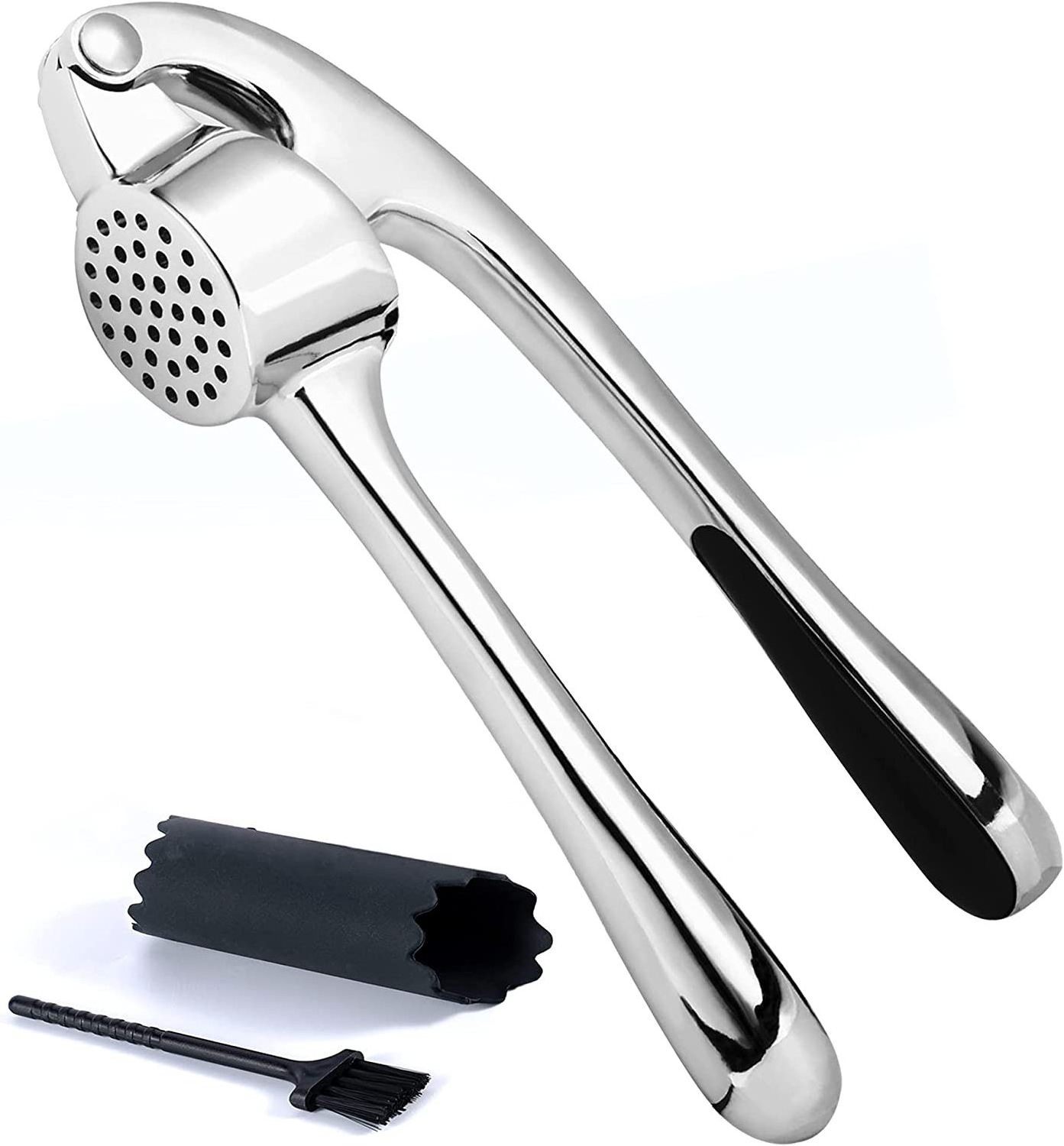 Best Selling Kitchen Tools Manual Garlic Crusher Zinc Alloy Garlic Press Crusher