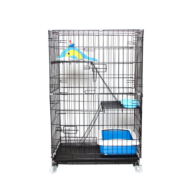 Best quality pet large folding stainless steel wire pet cat cages out door for dog cat house metal dog crate