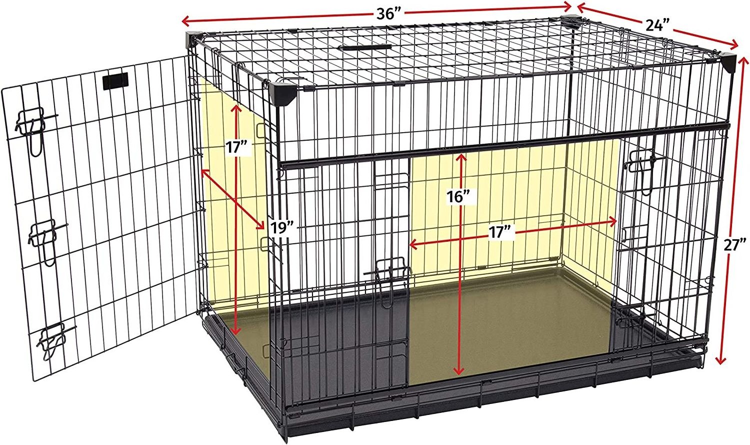 Pet XXL Heavy Small Medium Large And Crates Collapsible Outdoor Large Steel Metal Kennels floor Dog Cage