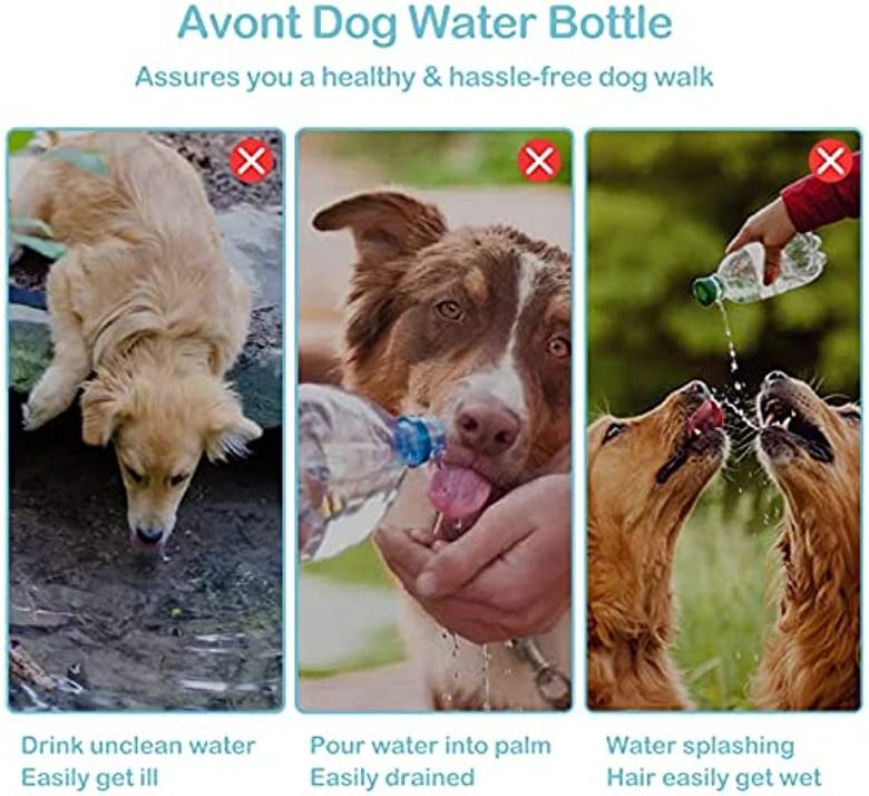 Outdoor Dog Water Bottle Pet Bowls Feeders for Pets Outdoor Walking