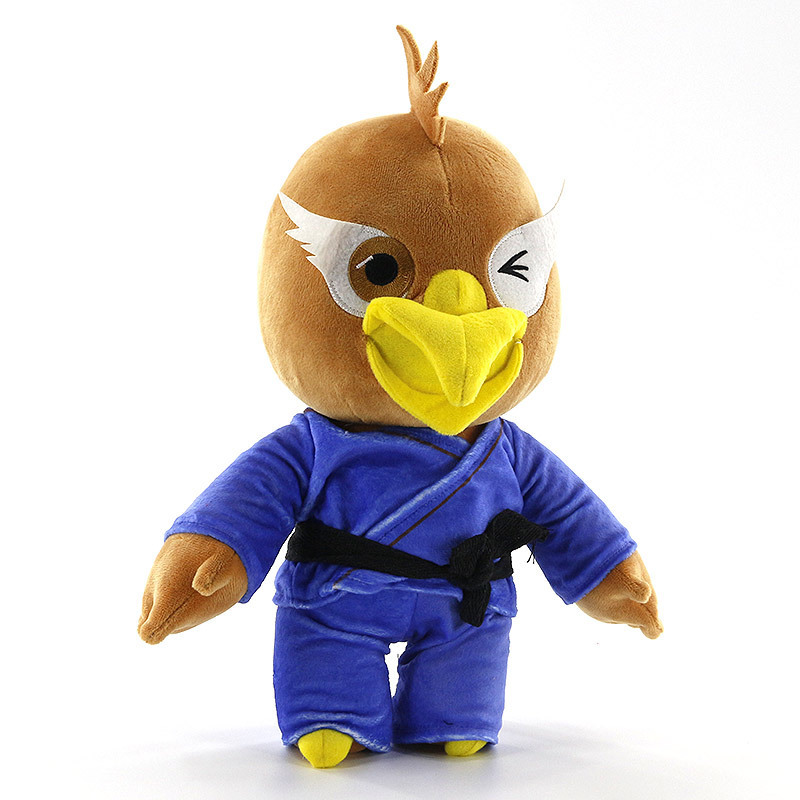 Custom eagle baby plush toy cute animal plush toy taekwondo doll giveaway