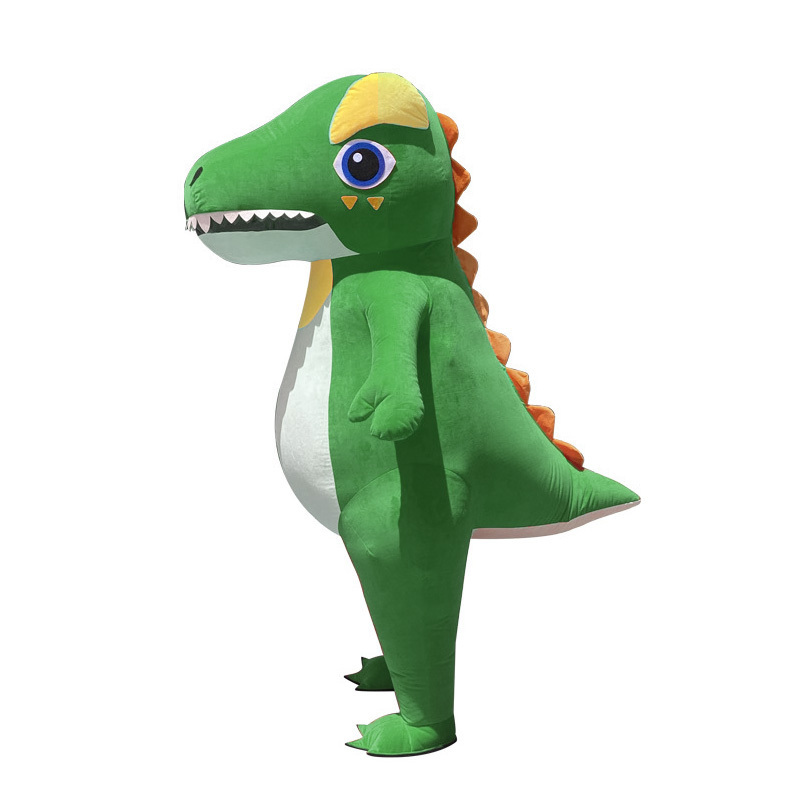 Cartoon inflatable dinosaur doll costume plush people walk through the activity film props Dragon Year mascot