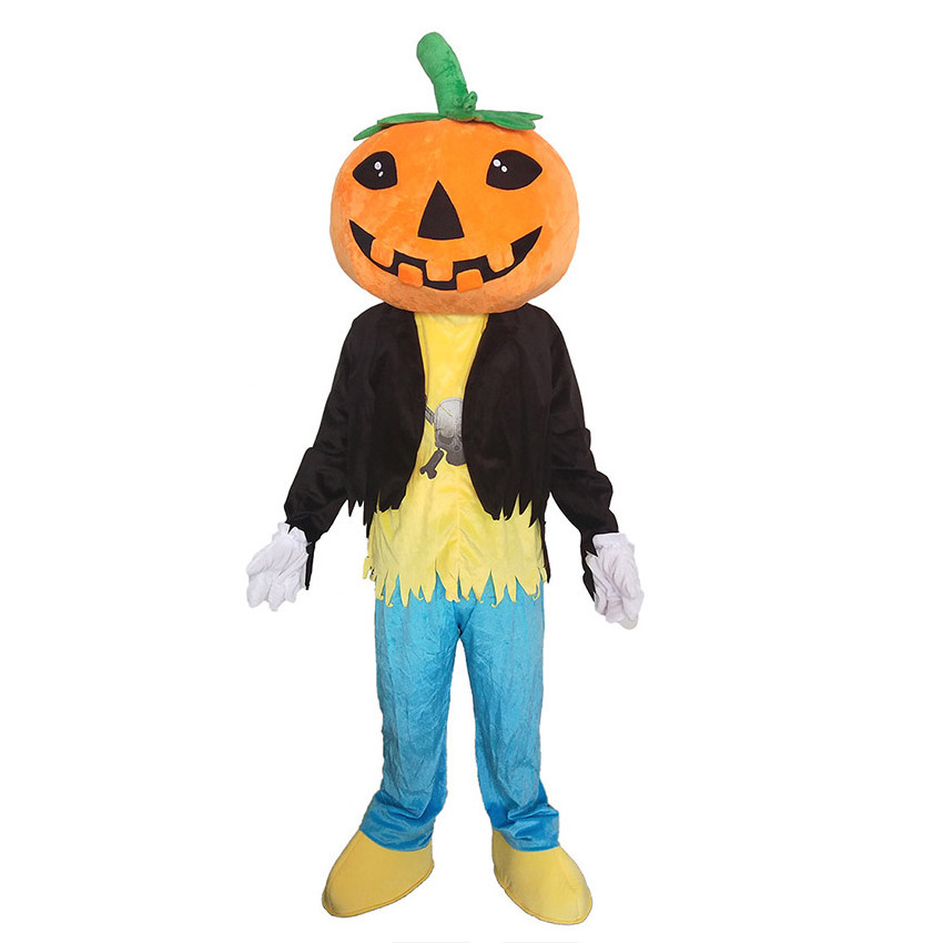 Custom halloween pumpkin mascot costume walking effect dolls customized character skeleton mascot costumes hallowmas