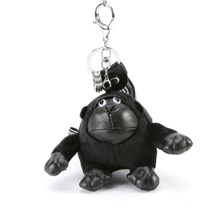 Custom toys keychain monkey keyrings plush toy bag hanging toy Gorilla stuffed soft monkey keychain