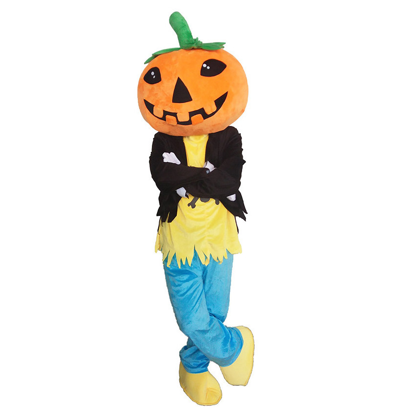 Custom halloween pumpkin mascot costume walking effect dolls customized character skeleton mascot costumes hallowmas