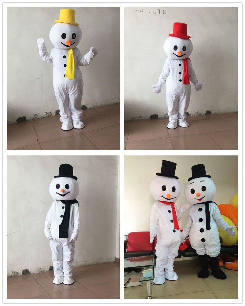 Cartoon snowman doll costume Santa Claus costume Walking cartoon doll head with Christmas elk costume