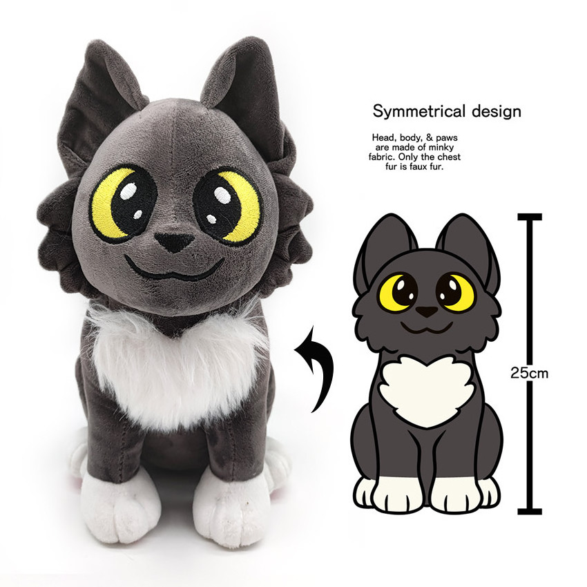 High quality custom stuffed animals toys dolls mascot plush custom-made proofing plush toy cat product