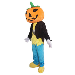 Custom halloween pumpkin mascot costume walking effect dolls customized character skeleton mascot costumes hallowmas