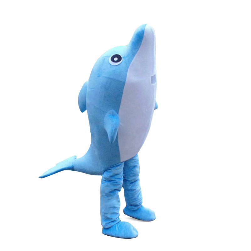 Custom ocean whale dolphin cartoon figure costume adult walking props animal mascot clothing doll stage performance costume