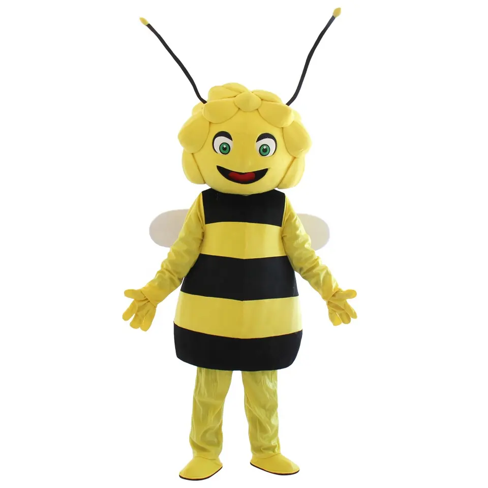 Custom Stuffed Plush Human Doll Costume Unisex Cosplay Cartoon Mascot Costumes Display Style Creative Bee Clothing Design