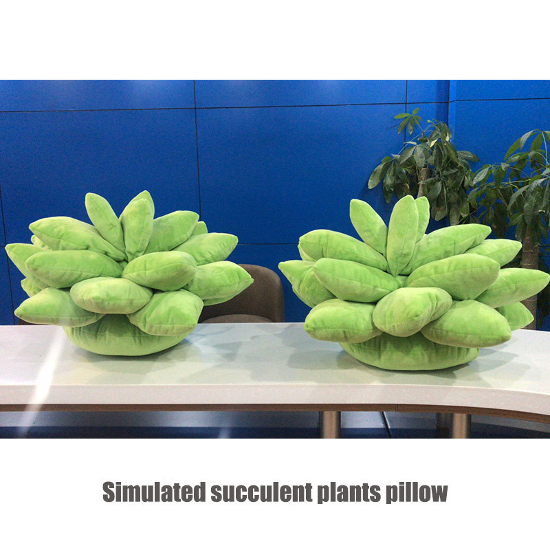 Custom simulated succulent plants  pillow stuffed toy stuffed plush seat cushion pillow